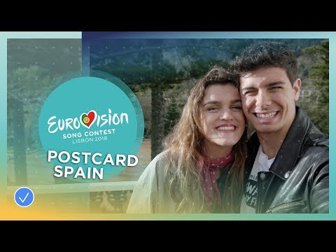 Postcard Of Amaia Y Alfred From Spain - Eurovision 2018