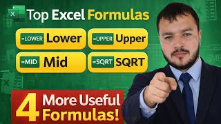 👉 Excel Formulas Part 2 in Urdu | UPPER, LOWER, MID, SQRT Explained #excel #education #exceltips 