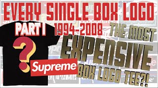 [BTB]Supreme (English) Every Single BOGO[part 1]:1994-2008 The Most Expensive Supreme Box Logo Tee?!