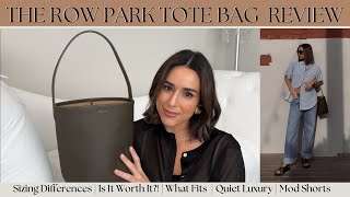 THE ROW N/S Park medium textured-leather tote