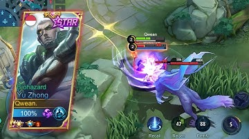 ENEMY CORE AUTO POOR! YU ZHONG BEST ROTATION IN EARLY GAME! QWEAN TUTORIAL - MLBB