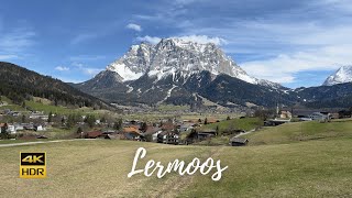 Lermoos, Austria 🇦🇹 Sunny Afternoon Walk around a beautiful village in the Austrian Alps - 4K HDR