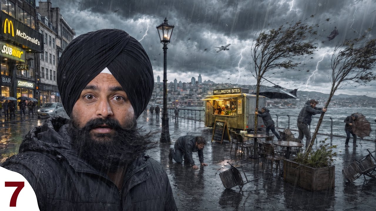 ⁣ਵੈਲਿੰਗਟਨ ਦੀਆਂ ਖੌਫ਼ਨਾਕ ਹਵਾਵਾਂ ਚ ਉਡਦਾ ਸ਼ਹਿਰ😱🤯The City of Storms!🇳🇿