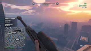 One Shot Two Kills, Heavy Sniper Double Kill - GTA V game clip