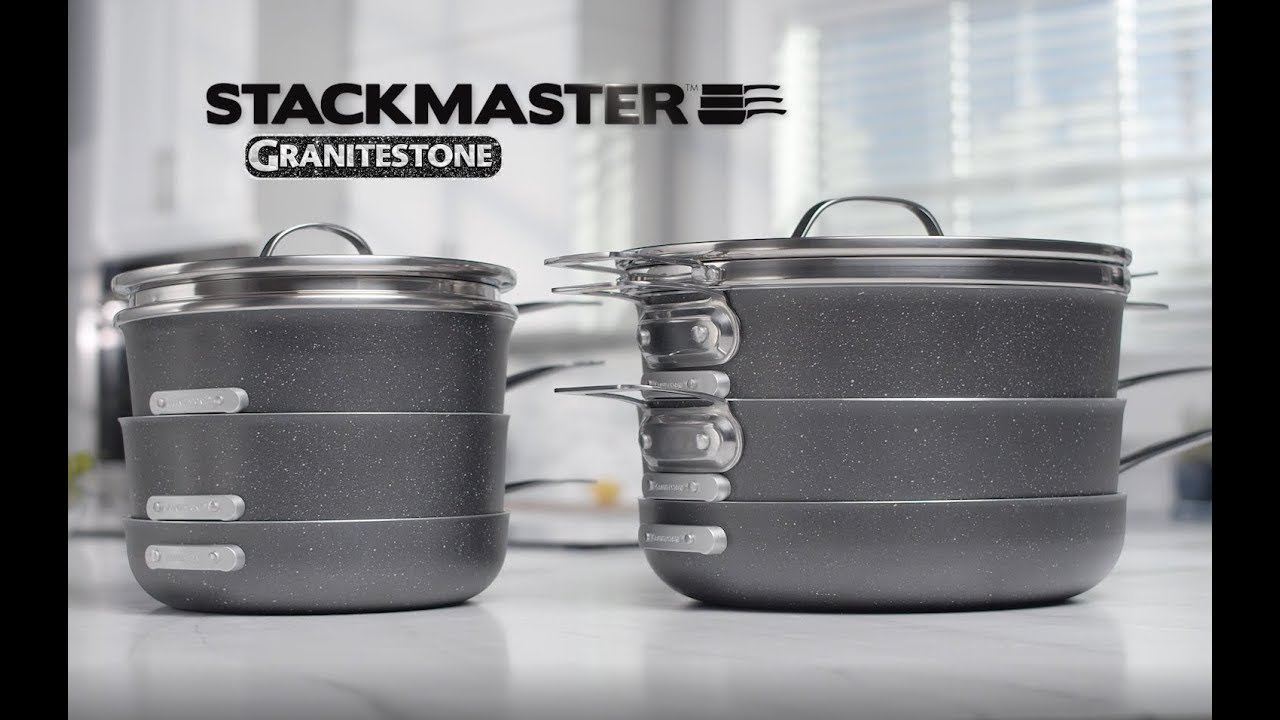 Granitestone Pro 10 Piece Stackmaster Cookware Set 