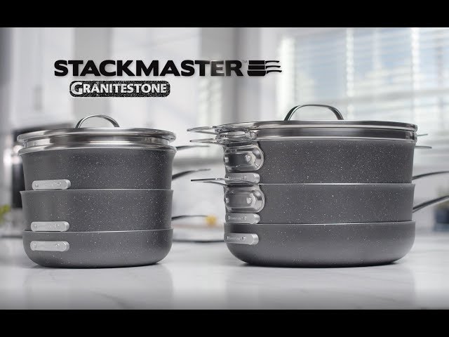 Granitestone Pro 10 Piece Stackmaster Cookware Set 