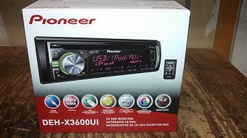 DEH-X3600UI Review and Unboxing