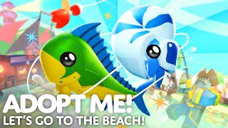 LET'S GO TO THE BEACH!  New Map Update!  Adopt Me! on Roblox