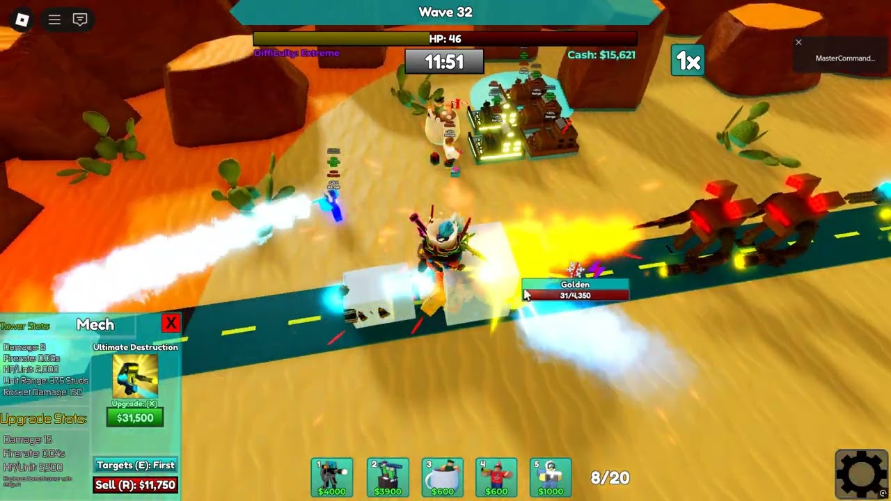 Roblox |Base Defence| beating legacy survival hidden wave on 500 mile but its |Crystalline Crash|