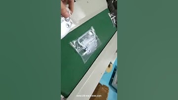 Hardware parts steel handle parts flow type bag packaging machine testing video