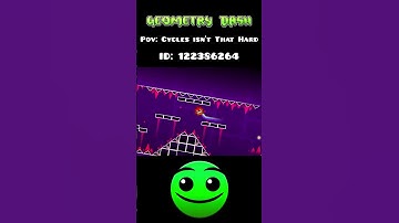 How New Players See Cycles in Geometry Dash 💀 #geometrydash #gd #shorts