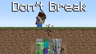 Minecraft, But Breaking Blocks Spawns Mobs