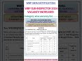 wbp sub-inspector 2024 vacancy increased/wbp si new vacancy 2024 #wbp#new#viral#shorts#shortvideo