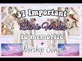 37 Important Bible Verses to Memorize + Worship Songs |#04| Nica Dianne Solomon