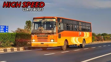High speed Gsrtc buses at Express Highway.........