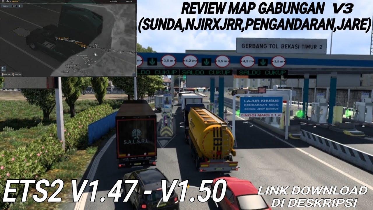Review 6 map gabungan v3 ets2 v1 47 v1 50 youtube