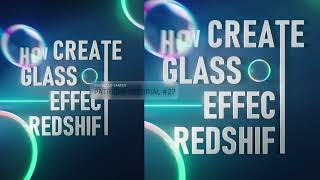 Dispersion Glass without Dispersion - Redshift C4D Tutorial