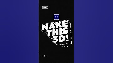 Make The Best 3D Text Designs in After Effects #motiongraphics