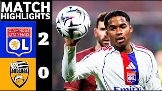 Lyon vs Lorient 2-0 EXTENDED HIGHLIGHTS | Incredible Goals and Skills in League 1 Cup