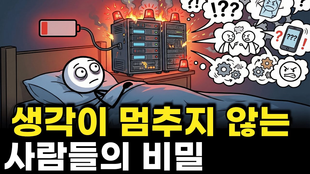 생각이 멈추지 않는 사람의 비밀 | 당신이 피곤한 진짜 이유 | 과부하 걸린 뇌