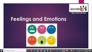 IELTS speaking feelings and emotions