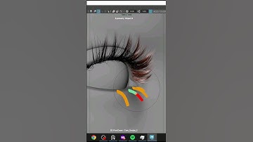 👁️ Eyelashes Grooming process part 1 #3d #3dartist #xgen #maya #digitalhuman #avatar3d #speedvideo