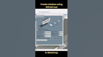 How to Create Windows Using 1001bit Tools in SketchUp #shorts