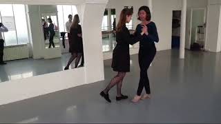 Tango Argentin Samuser Avec Les Croisés Avec Son Binôme