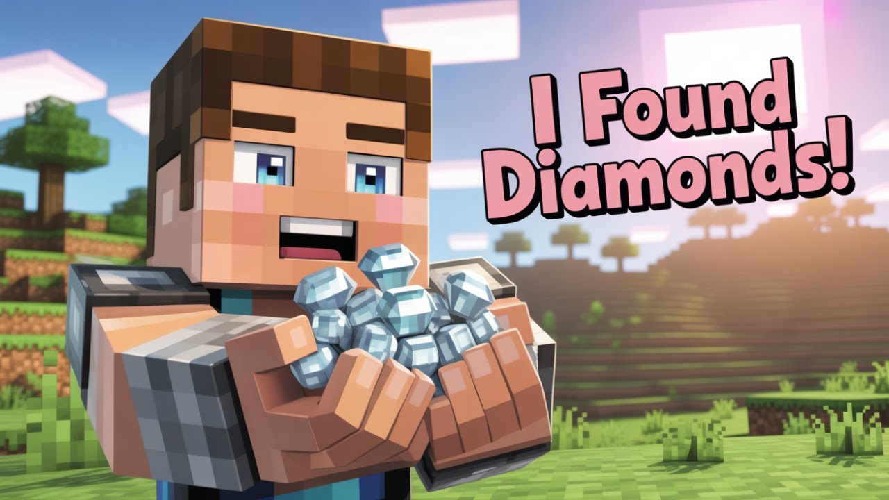 I Finally Found Diamonds In Minecraft Oneblock - YouTube