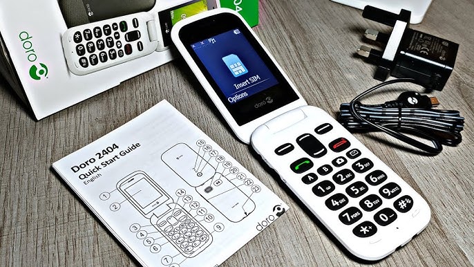 Doro 2404 - mobile à clapet seniors - téléphone seniors - Bazile