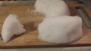 ASMR FOAM ICE/ refrozen POWDERY ICE cake/ CRUNCHY ice/ SOFT Ice/ comer hielo/ Ice eating