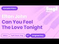 Can You Feel the Love Tonight (Piano Karaoke Instrumental) Elton John