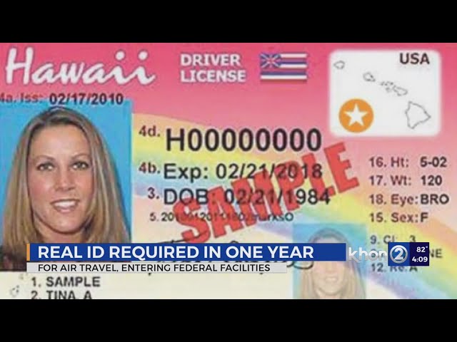 Gold standard: Hawaii residents have 1 year to secure a Real ID class=