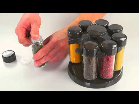 Tescoma Season Spice Jars in Rotating Stand Set 16 Pcs - 657068