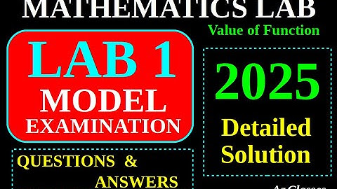 PLUS TWO MATHS LAB PRACTICAL 2025 / LAB 1 / VALUE OF FUNCTIONS /MODEL EXAM QUESTIONS  AND ANSWERS