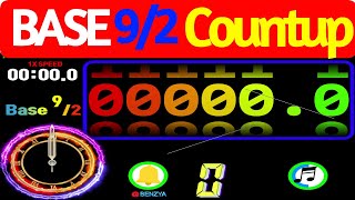 0~900  conversion Base 9/2 countup timer alarm🔔β-expansion Non integer base of numeration