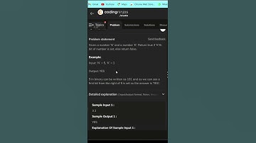 Day-44 Check Kth Bit Set or Not #100days #programming #shorts #short #100daysofcode
