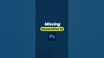 Generative Fill Not Showing in Photoshop - Easy Fix Tutorial