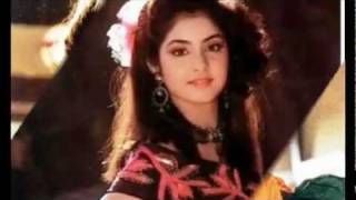 A photo slide show with the song in slow tempo (sad version), lovely
and divya bharti, always love you, missing you.