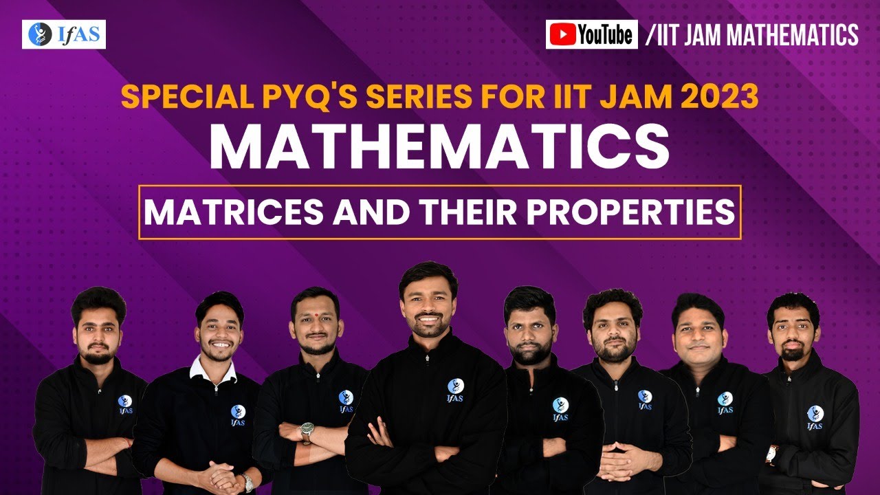 Pyq series of Matrices and their Properties - YouTube
