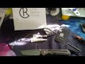 Unboxing chris reeve knives large inkosi tanto with black  grey micarta