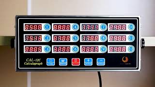 BEAMNOVA 12 Channels Digital Kitchen Timer for Cooking Loud Alarm Clock Hours Minutes Seconds