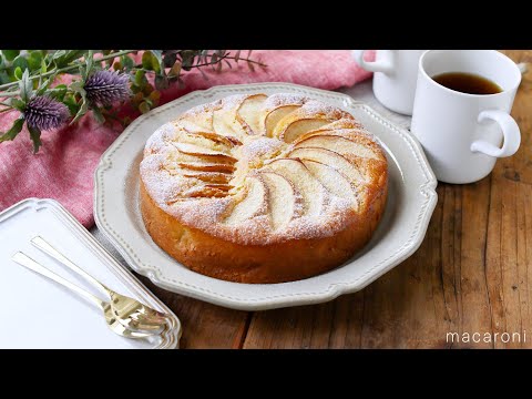 【りんごのヨーグルトケーキ】ホットケーキミックスで簡単！りんご丸ごと1個♪のサムネイル