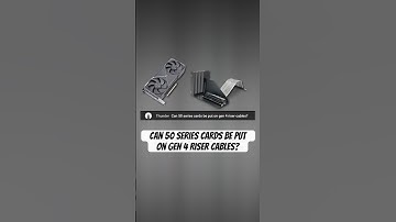 Can a 50 series card be put on a Gen 4 Riser Cable? #pcbuilding #pc #pcgaming