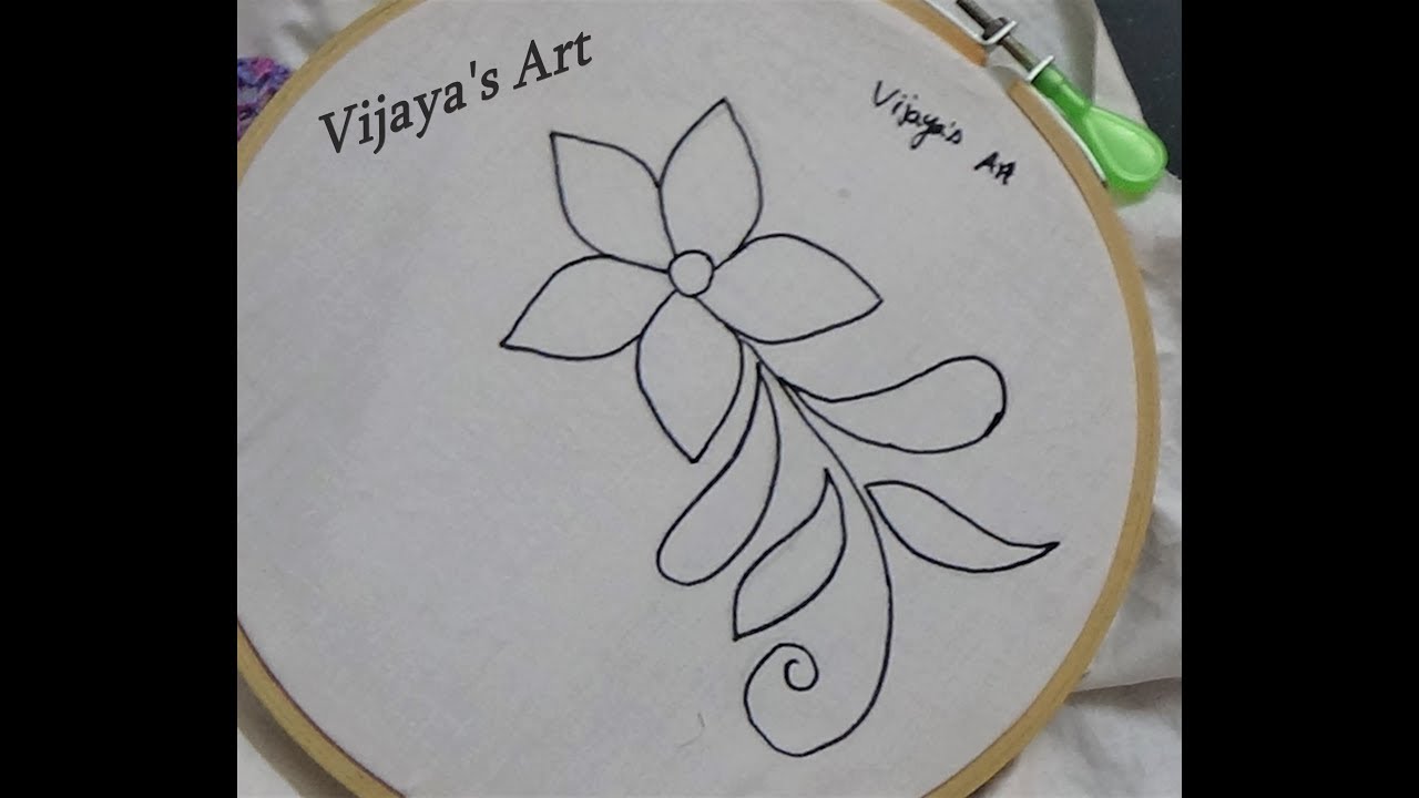 Flower embroidery sketch drawing designs YouTube