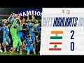 India 2-0 Lebanon 🇱🇧 | FINAL |SAFF |4K #saffchampionship2023 #bluetigers #footballgame