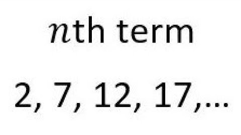 Vind de n-de term in een reeks