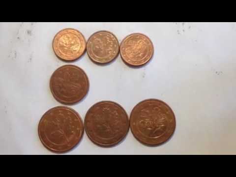 Collection of Germany Euro Cent Coins (1,2,5 cent coins)
