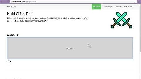 Kohi Click Test Master!