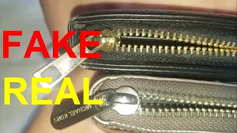 Real vs Fake Michael Kors purse. How to spot fake Michael Kors
